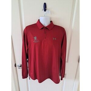 Under Armour Shirt Mens M Red Wounded Warrior Project AllSeason Gear Long Sleeve